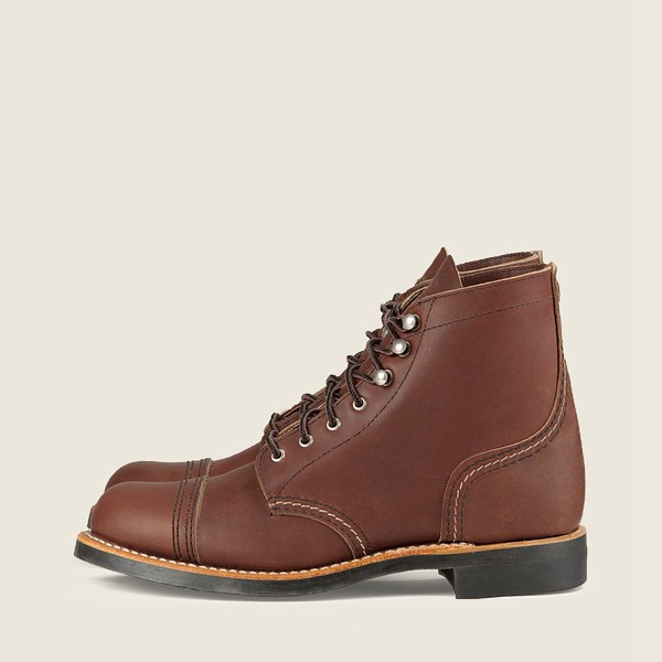 Bottes Red Wing Heritage - Iron Ranger - Short Harness Cuir - Marron - Femme 643MKYNXI